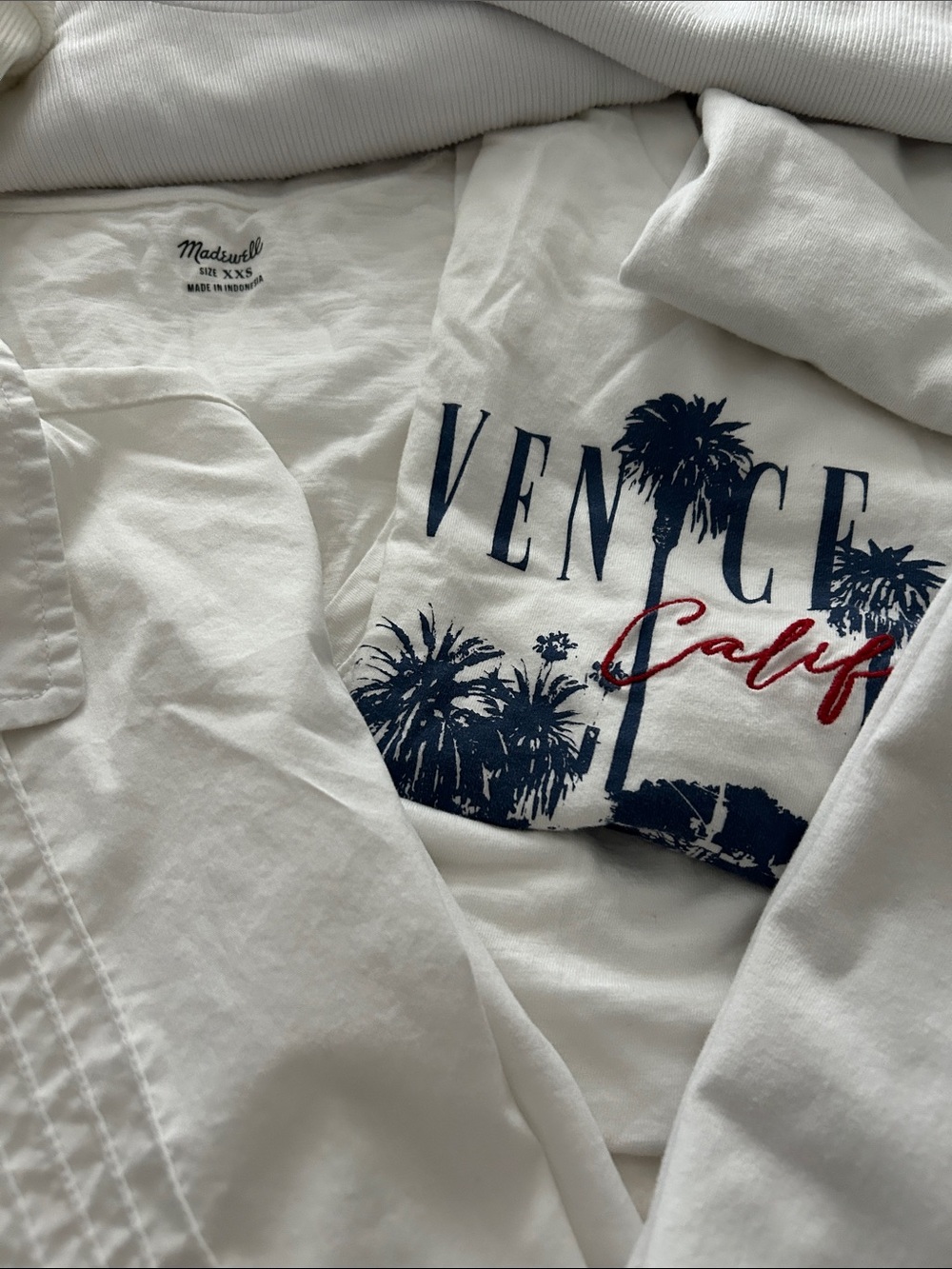 Nine  junior girls white tops
X small size 14 XXSmall